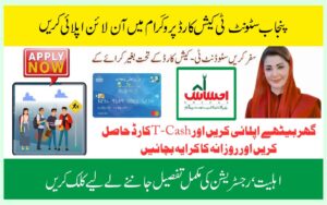 T-Cash card apply online, Punjab student bus pass 2025